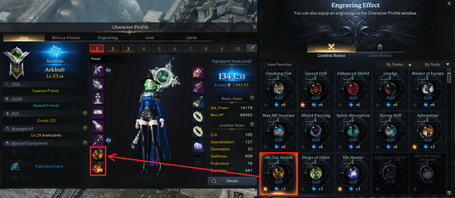 Character Basics Lost Ark Engravings Guide Lost Ark Hub