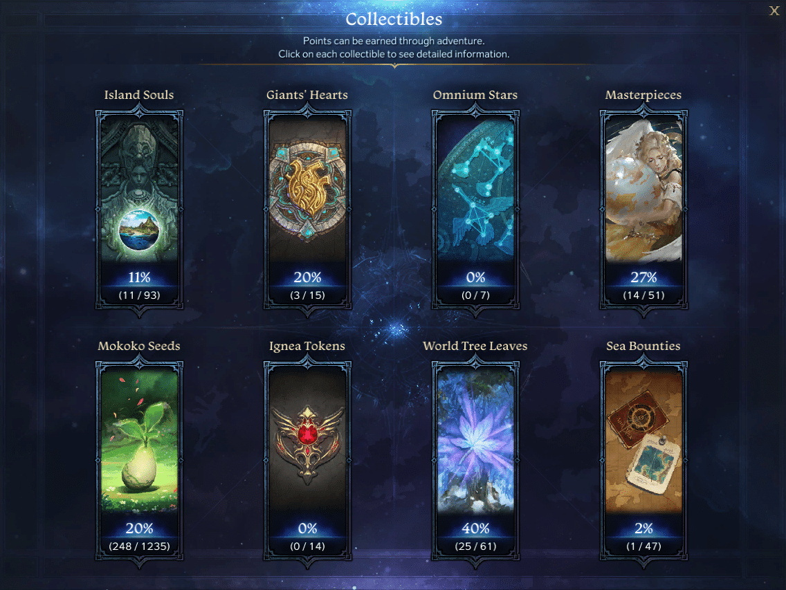 Lost Ark Collectibles UI