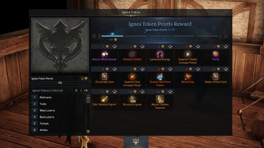 Lost Ark Ignea Token Points Reward