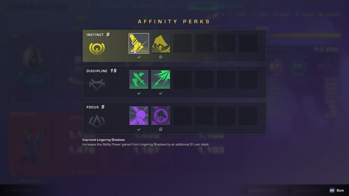 wayfinder affinity perks