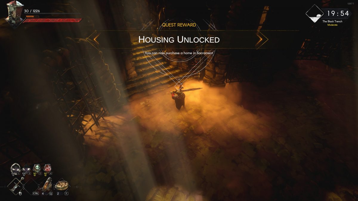 how to unlock housing in no rest for the wicked.
