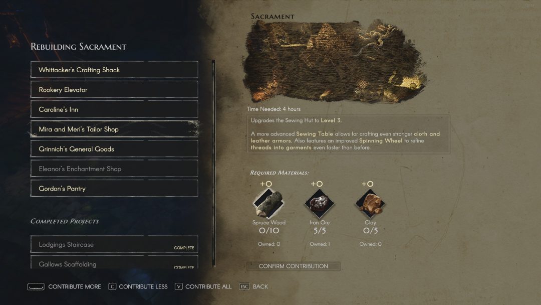 All Sacrament Building Projects StudioLoot