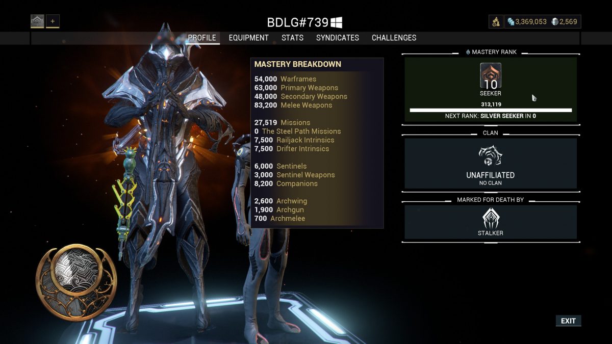 mastery rank warframe