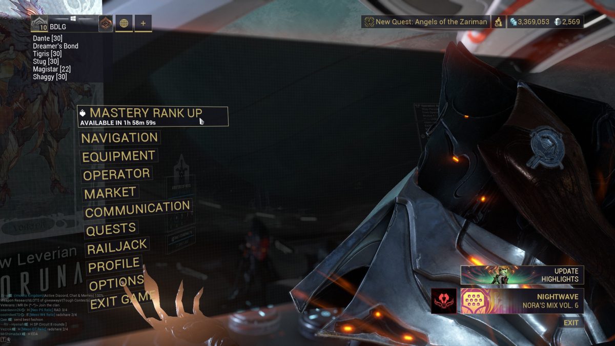 mastery rank warframe