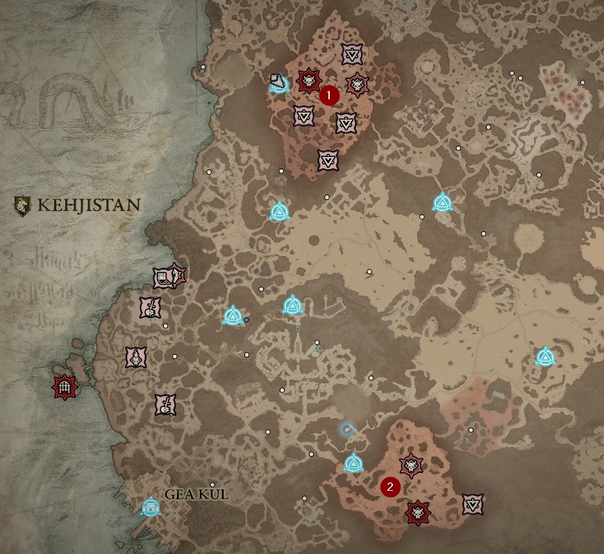 Diablo 4 PVP Fields of Hatred Guide map location