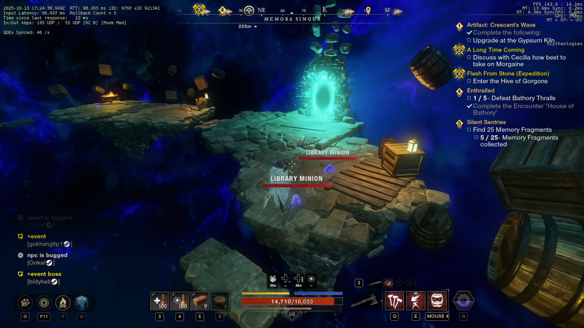 Series of jumps and teleporters during "A Long Time Coming" MSQ.