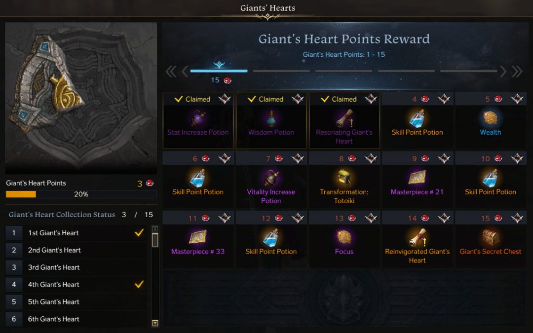 Lost Ark Giant’s Heart Guide: Rewards and Locations