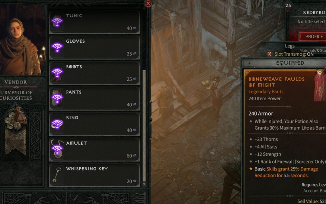 Diablo 4 Vendor Guide