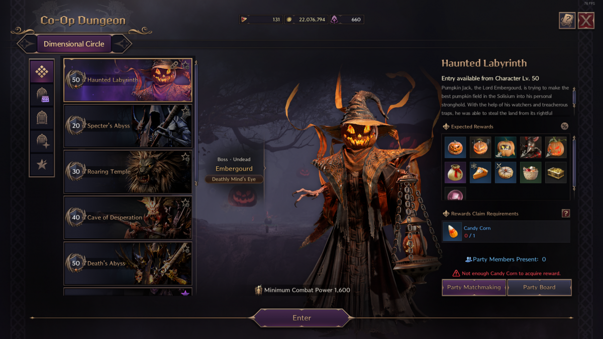 Haunted Harvest Event Guide dungeon img
